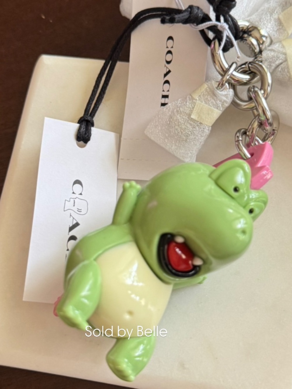NWT Coach Brain Dead Vinyl Darby Dino Bag Charm